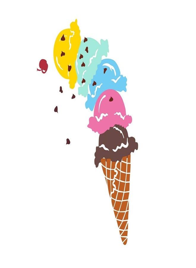 Wallstick ice Creams wallstickers (Vinyl 75 cm x 55 cm) - Image 1
