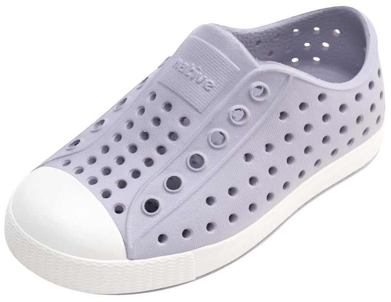 Native Shoes Unisex-Kids Jefferson Sneakers, Future Purple/Shell White, 8 Toddler