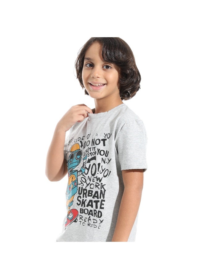 سيزار طقم اولادي مكون من تيشرت مطبوع وشورت - Image 5