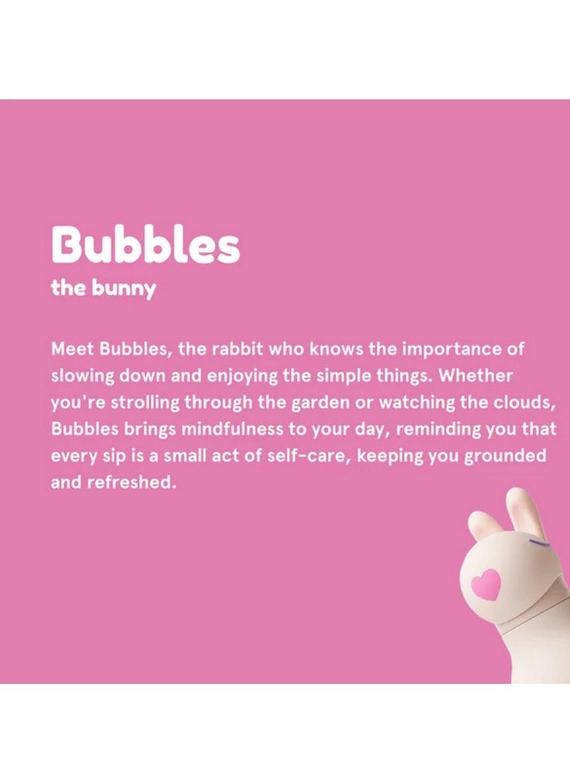 Asobu Bunny Bestie Bottle 16oz Kids Insulated Water Bottle with Straw, Vacuum Stainless Steel, Leakproof BPA-Free, Cute Bunny Design, Cold 24h Hot 12h, School Travel Bottle - Image 2