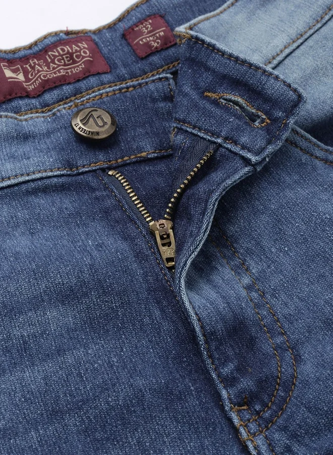 The Indian Garage Co  Men Slim Fit Solid Jeans for Men | Best Price UAE