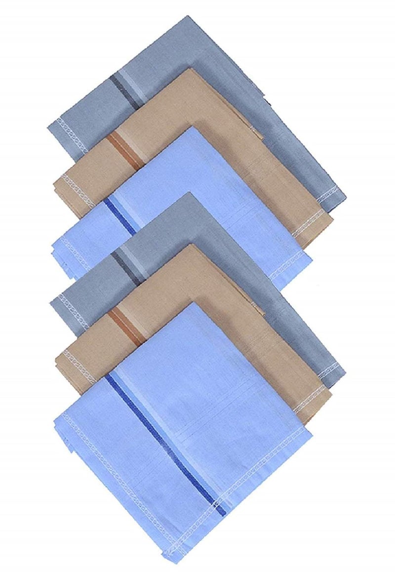 Kuber Industries Kuber Industries Men's Cotton Handkerchief (Multicolor) -Pack of 6  - Image 2