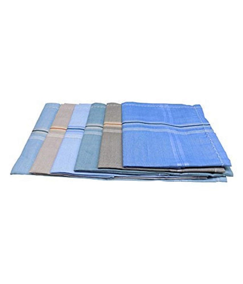 Kuber Industries Kuber Industries Men's Cotton Handkerchief (Multicolor) -Pack of 6  - Image 1
