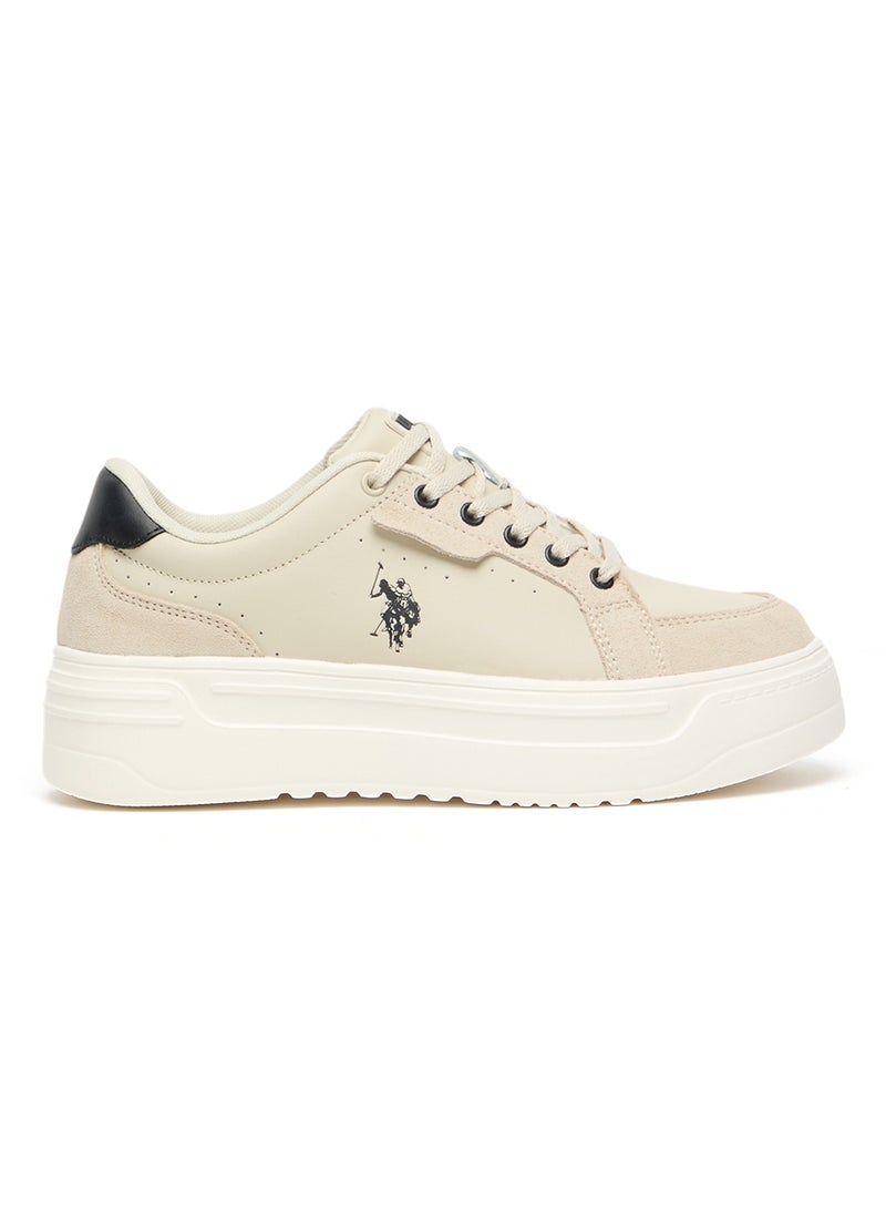 U.S. Polo Assn. - Women's Platform Sneakers - Low-Top Casual Lace-Up Design with Comfort Cushioned Sole for Everyday Wear - Image 1