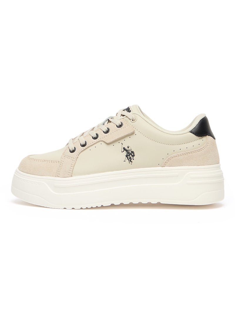 U.S. Polo Assn. - Women's Platform Sneakers - Low-Top Casual Lace-Up Design with Comfort Cushioned Sole for Everyday Wear - Image 1