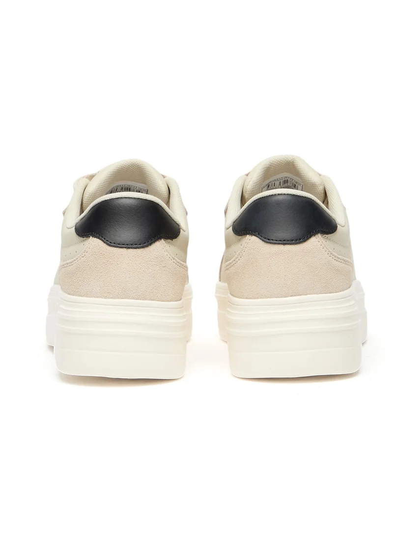 U.S. Polo Assn. Women's Platform Sneakers - Low-Top Casual Lace-Up Design with Comfort Cushioned Sole for Everyday Wear