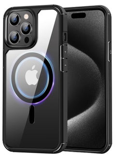 Compatible with iPhone 15 Pro Max 6.7-inch Magnetic case Compatible with Magsafe Defender Military Shockproof,Hard Back Case,Ultra-Thin Crystal Back-Anti-Scratch Cover-Black - pzsku/Z6D5FCE57873CE69332A8Z/45/_/1695835736/c728d779-fd87-4e75-a176-004e4369da52