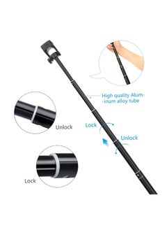 TYCOM Tycom Selfie Stick For Phone Size 4.5-6.2Inch, Extendable to 134cm Selfie Stick Tripod with Bluetooth Wireless Remote Phone Holder (134cm Short)  - Image 4