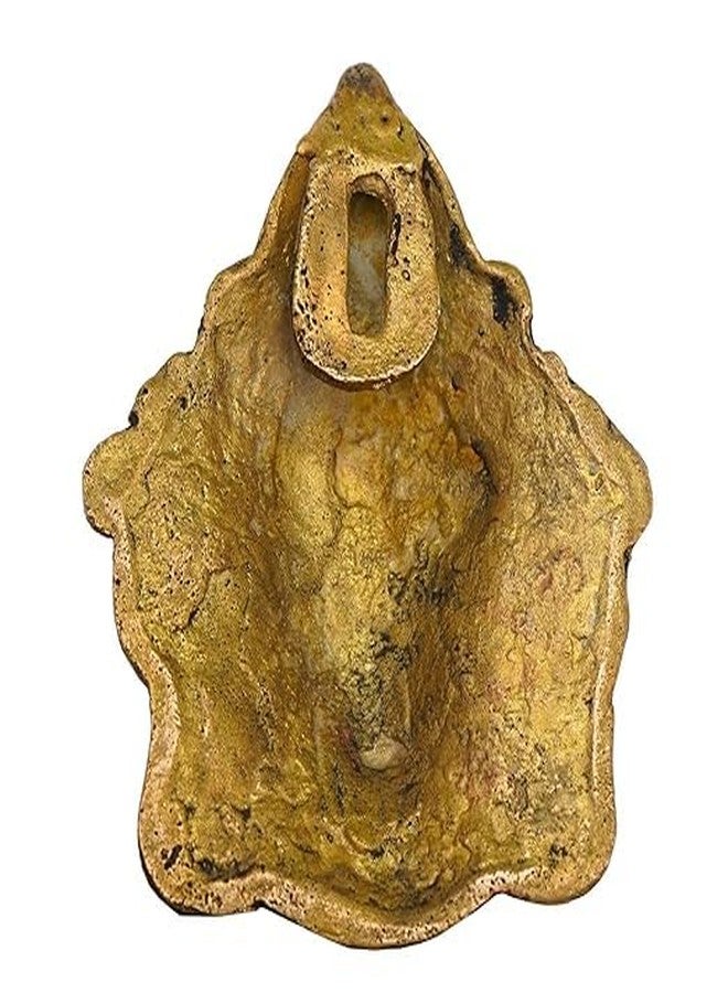 Aditri Creation Decorative Brass Metal Durga Devi Face with Statue Sculpture Idol Indian Wall Décor Antique Statue for Home, Entrance, Temple décor Indian Traditional Festival New year Gifts Decorations(Size:-4"X3") - Image 2