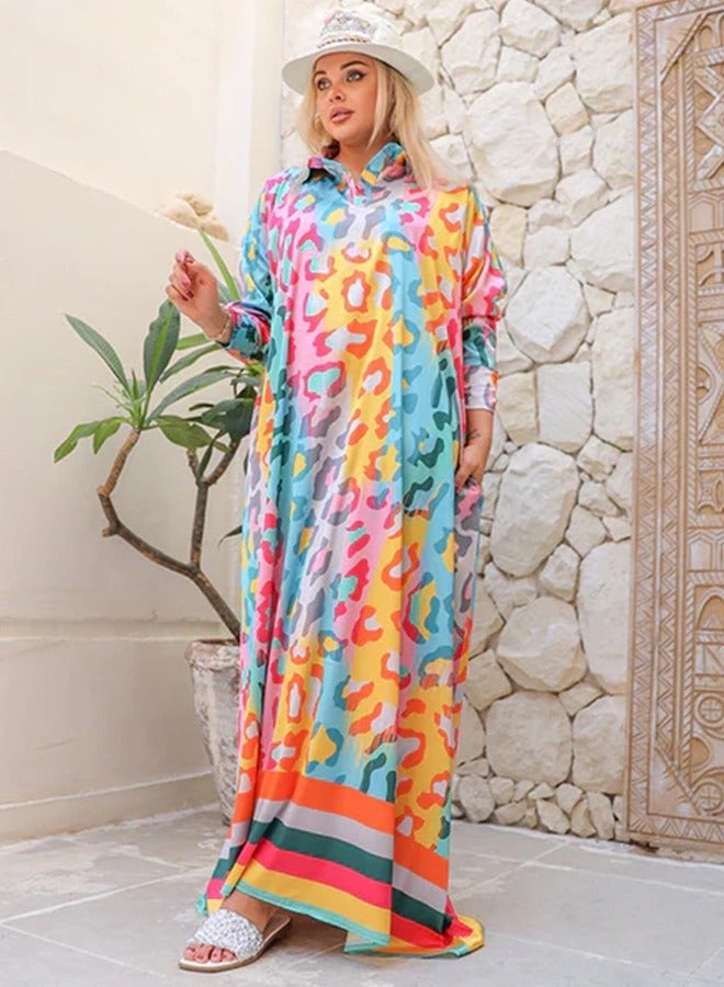 Zmurud Silky Satin dress - Armenian - printed  - Image 3
