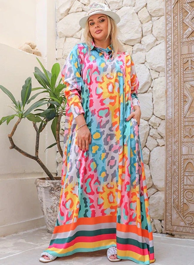 Zmurud Silky Satin dress - Armenian - printed  - Image 5