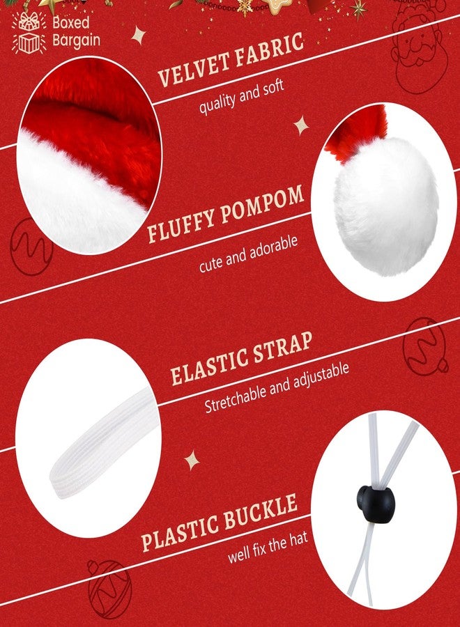 Weewooday 12 Pcs Mini Christmas Pet Santa Hat Scarf Set Adult Xmas Small Animal Tiny Santa Hat with Adjustable Chin Strap for Chicken Cat Dog Hamster Guinea Gift(Large,Classic Style) - Image 5