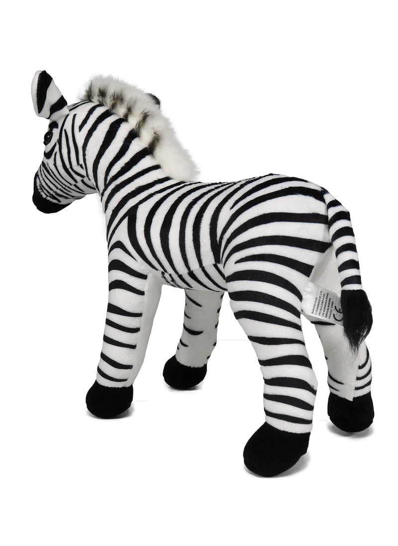 Ice King Bear Ice King Bear Wild Animal Stuffed Animals Zoo Family Plush Toy (Zebra 11 Inches)  - Image 3
