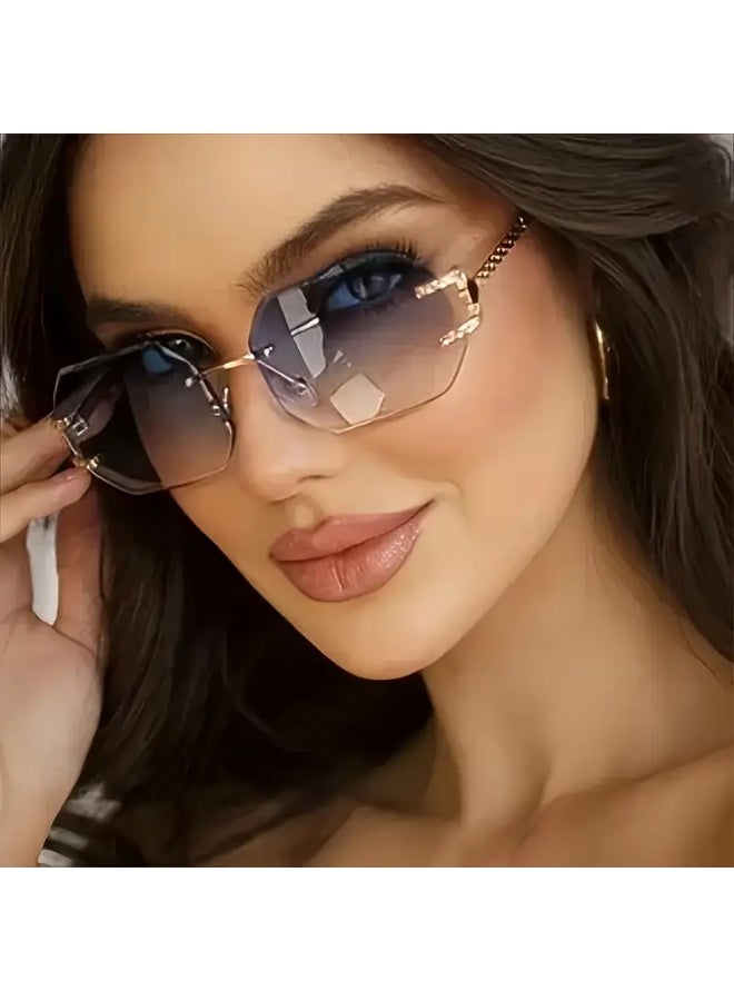 سينت هاوس نظارات بدون إطار معدني للجنسين، مناسبة للارتداء غير الرسمي، هدية مثالية لعيد الأم، وعيد الأب، والتجمعات العائلية، ومناسبة لمناسبة عام 2000 (تتضمن حافظة للنظارات)، ونظارات شمسية - Image 2