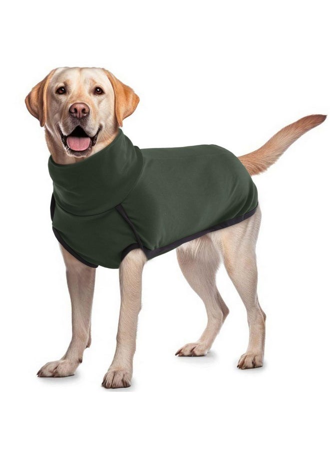 ROZKITCH - Dog Winter Coat Soft Pullover Pajamas, Pet Windproof Warm Cold Weather Jacket Vest Cozy Onesie Jumpsuit Apparel Outfit Clothes For Small, Medium, Large Dogs Walking Hiking Travel Sleep Green - Image 1