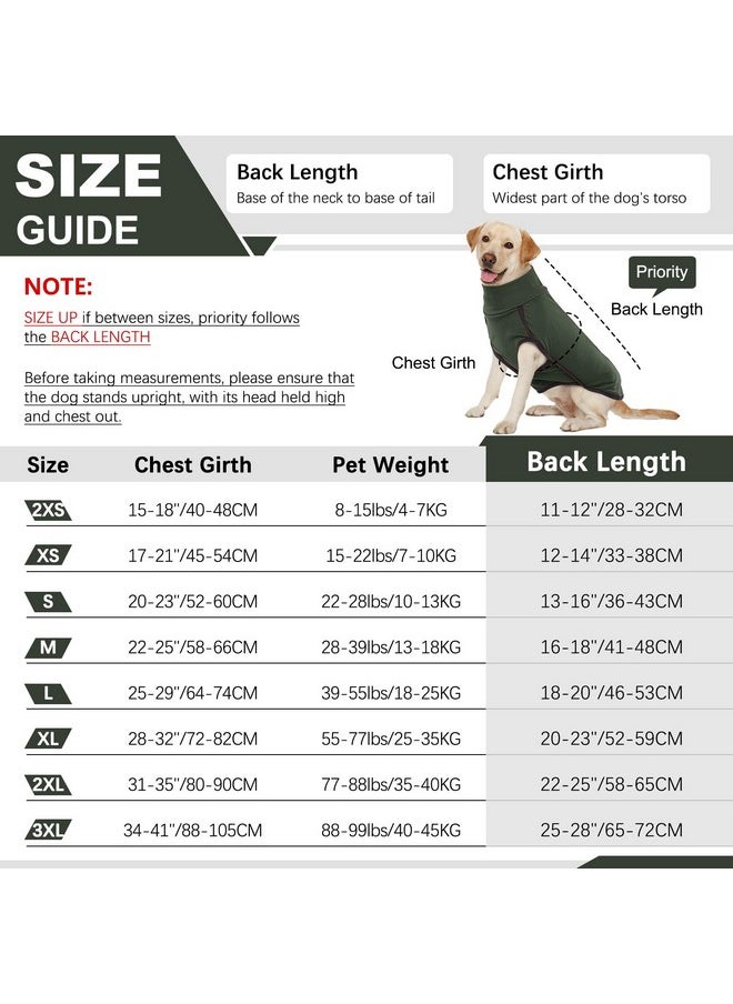 ROZKITCH - Dog Winter Coat Soft Pullover Pajamas, Pet Windproof Warm Cold Weather Jacket Vest Cozy Onesie Jumpsuit Apparel Outfit Clothes For Small, Medium, Large Dogs Walking Hiking Travel Sleep Green - Image 1