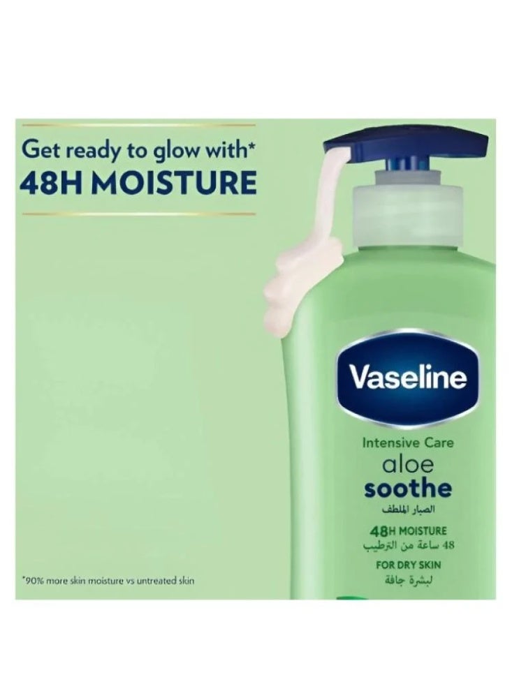 Vaseline Soothing Aloe Vera Body Lotion, for Dry Skin, 725 ml - Image 2