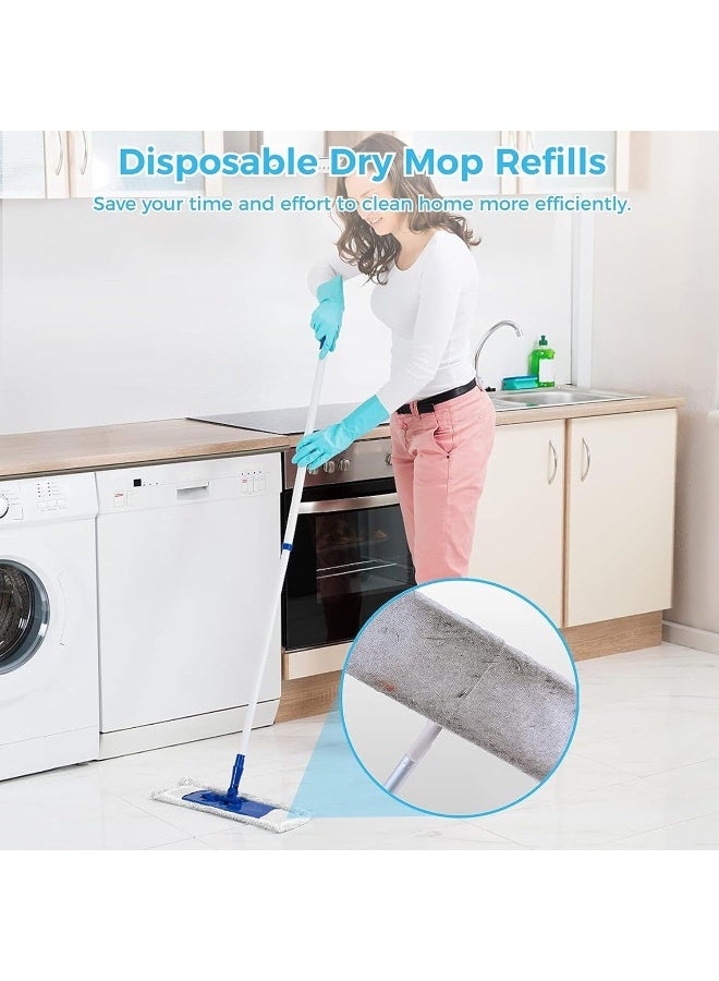 Zalcoon Wet Mop Refills Sweeper, Disposable Dusting Cloth Wet Sweeping Refills Mop Pads Floor Cloth Refills Electrostatic Cloths, 29cm x 21cm, 60 Count - Image 4