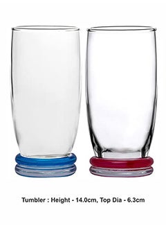 Luminarc Luminarc Carina Hb Rainbow Water Juice Highball Glass Set Of 6 Pieces 330Ml, Transparent  - Image 4