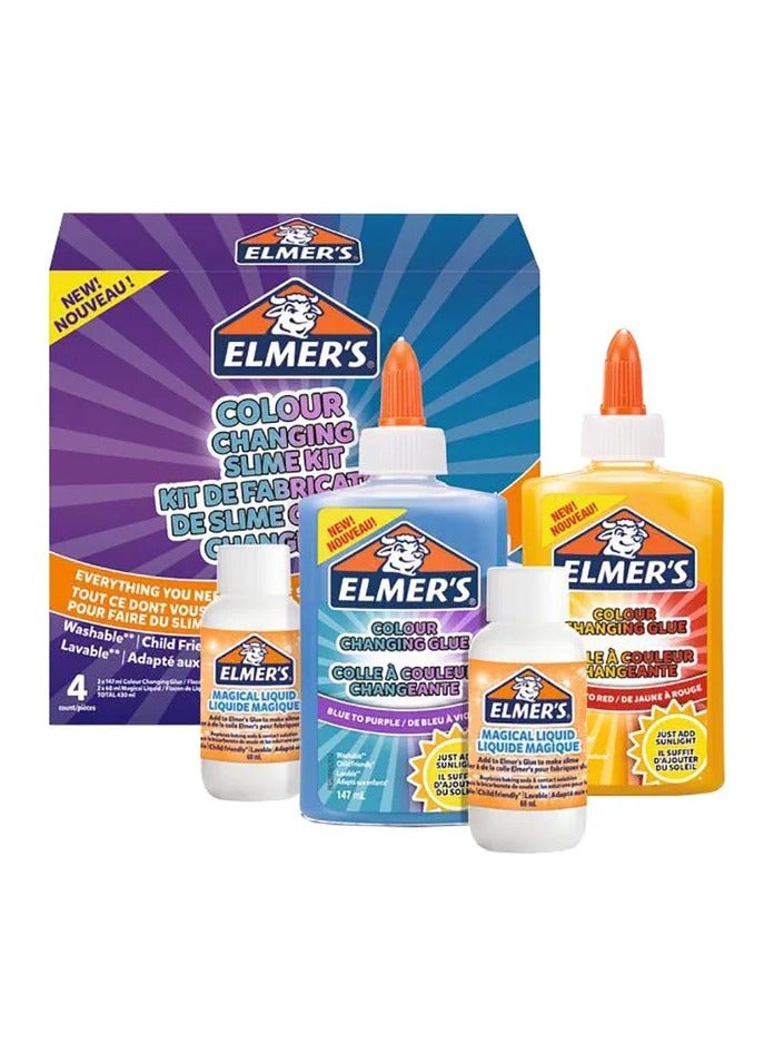 إلميرز مجموعة سلايم متغيرة الألوان مكونة من 4 قطع متعدد الألوان - Image 1