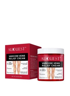 AuQuest Varicose Veins Relief Cream - Horse Chestnut Extract Added - Promote Smooth Skin, Pain Relief - Relief Leg & Hand Pain - Eliminates Phlebitis Angiitis Inflammation 80g  - Image 2