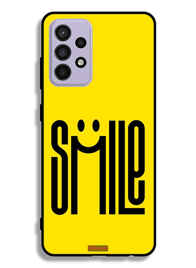 Tolwak Samsung Galaxy A52 4G Protective Case Cover Smile Art - Image 1