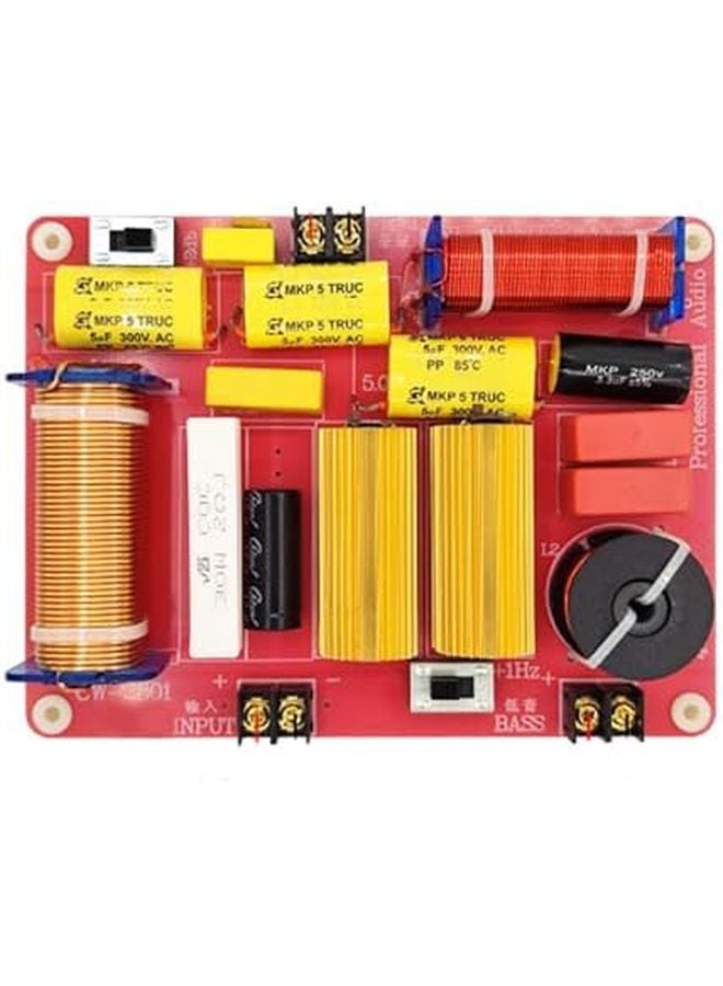 500W 2 Way Speaker Crossover HiFi Sound Frequency Dividers For Treble Bass Systems Filter - Image 1