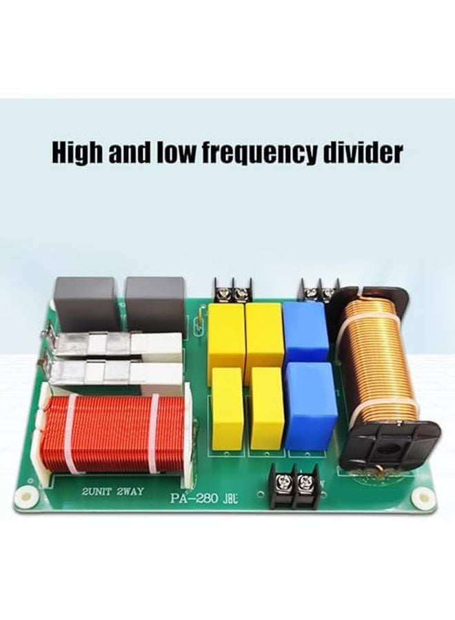 500W 2 Way Speaker Crossover HiFi Sound Frequency Dividers For Treble Bass Systems Filter - Image 4