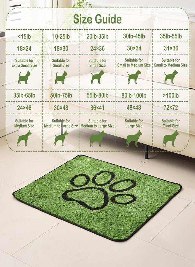 Qeils Washable Pee Pads for Dogs, 2 Pack Super Absorbent Reusable Puppy Pads with Green Long Wool for Potty Training, Floor, Couch, Bed, and Crate,24"x 36" - Image 2