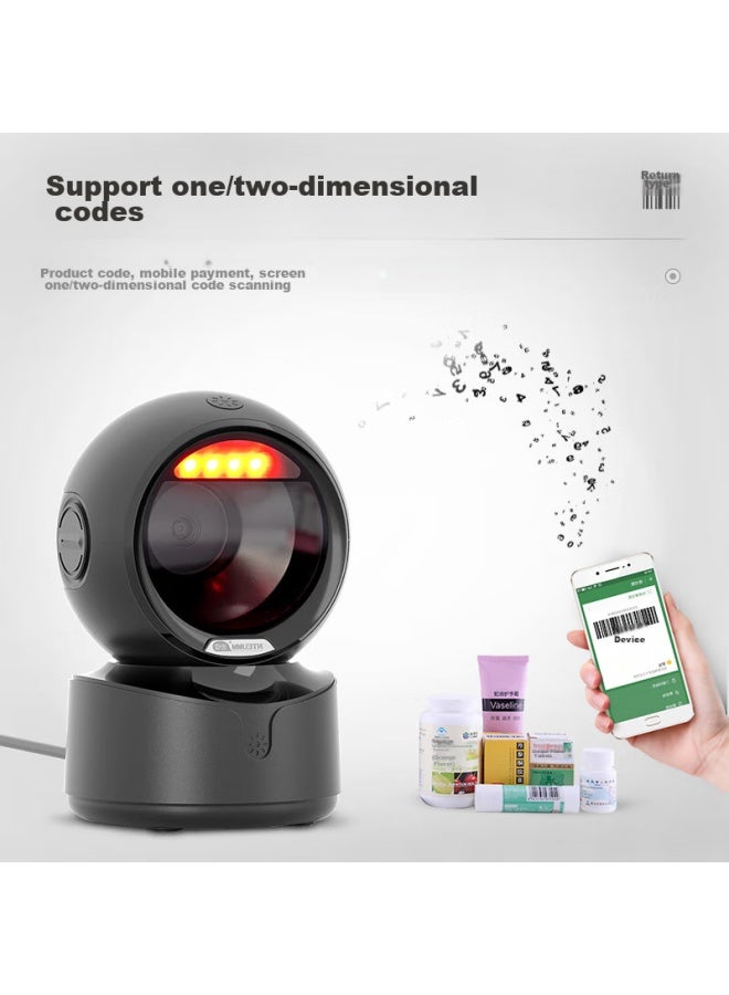 Nteumm Supermarket 2d Barcode Payment Platform Scanner Box, Qr Code Payment And Cashier Scanner, Hoal Electronic Health Card Medical Insurance Barcode Traceability Code Universal Scanner Gun A1 - Image 1