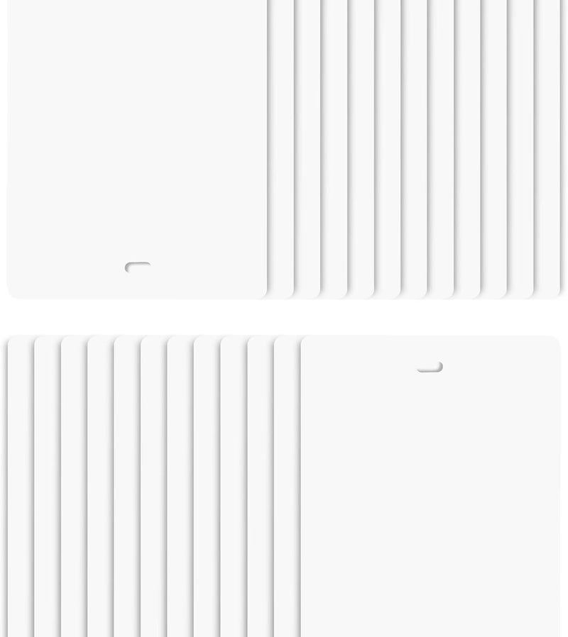 DALIX 82.5" White Vertical Blinds Replacement Slats Sliding Door Window (24 Pack) - Image 1