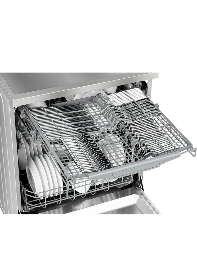 Flexy 3 In 1 Heavy Duty Dishwasher With 6 Programs 14 Settings Stainless Steel A+ Energy Efficient Adjustable Water 1 to 24 Hour Delay Start  - Image 4