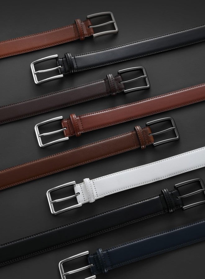 CHAOREN Leather Dress Belt Men 2 Pack - 1 3/8" Mens Belts for Work Business Casual Jeans - Image 5