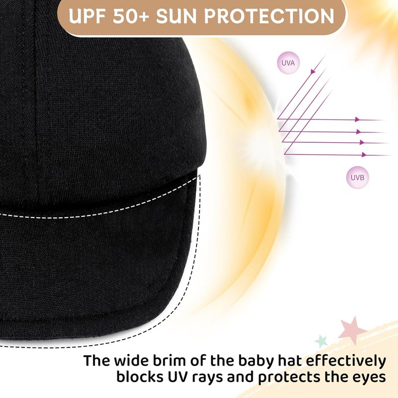 Durio Baby Baseball Hat Adjustable Baby Baseball Cap Sun Protection Infant Hats Soft Newborn Baseball Hat Baby Boy Hat - Image 2