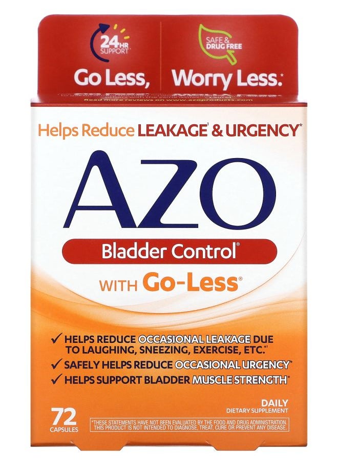 AZO Bladder Control with Go-Less 72 Capsules 