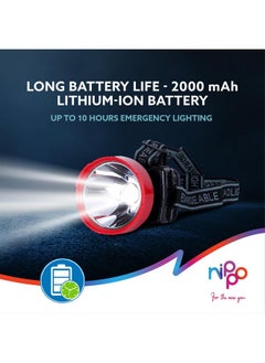 Nippo NIPPO Rechargeable Head Lamp, 3W LED, 3 Modes, Upto 10 Hours Backup, Emergency Light for Outdoor Activities, Plastic  - Image 5