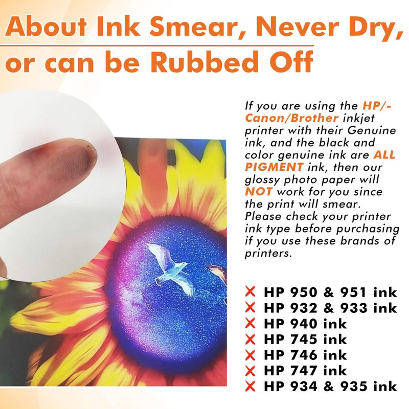 KOALA PAPER Koala Glossy Thin Inkjet Paper 8.5x11 Inches 100 Sheets Compatible with Inkjet Printer Use DYE INK 115gsm - Image 5