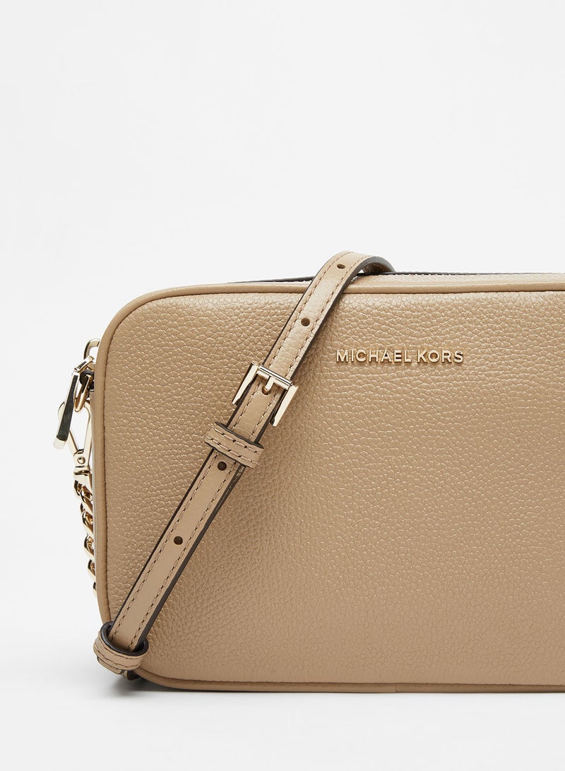 Ginny Medium Pebbled Leather Crossbody Bag