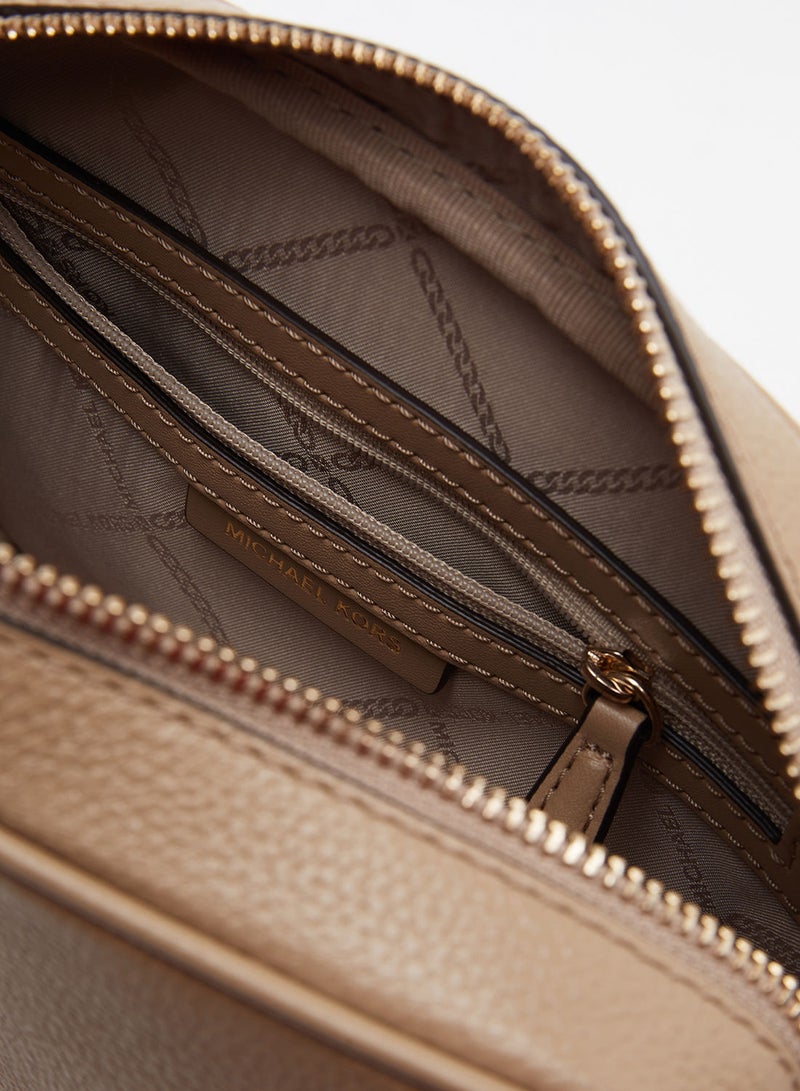 Ginny Medium Pebbled Leather Crossbody Bag