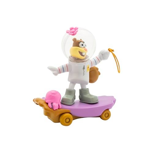 SpongeBob SquarePants, Jelly Fishinâ Gliders Sandy Cheeks, 5â€ Pull-Back Racing Toy with Jellyfishing Action, Ages 3+ - Image 3