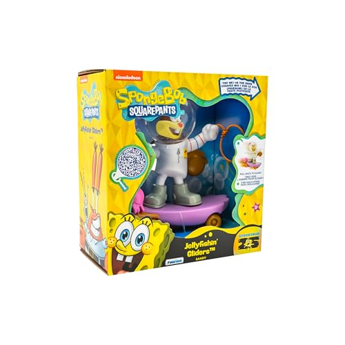 SpongeBob SquarePants, Jelly Fishinâ Gliders Sandy Cheeks, 5â€ Pull-Back Racing Toy with Jellyfishing Action, Ages 3+ - Image 5