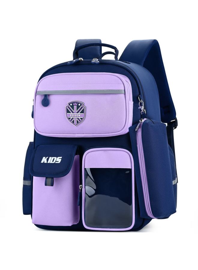 Edison Primary School Backpack For Girls Grades 1-3-6, Ergonomic Spine Protection, Large Capacity, Water-resistant Kids Bag K72-2 - Image 2