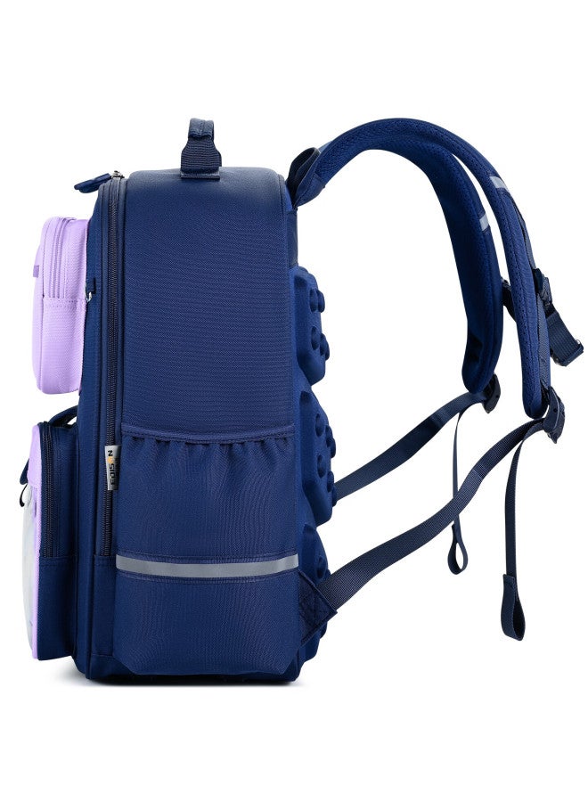 Edison Primary School Backpack For Girls Grades 1-3-6, Ergonomic Spine Protection, Large Capacity, Water-resistant Kids Bag K72-2 - Image 4