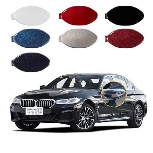 Goholy Car Door Handle Cover Cap Compatible with BMW 1 3 5 6 8 Series X5 X6 X7 Z4 M5 M8 F90 G05 G06 G07 51217489341 51219463547 Door Key Cover Door Handle Accessories Lock Cap Black - Image 1
