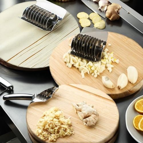 TAZLYN Kitchen Tools Steel Noodles Cutter Stainless Steel Noodle Lattice Roller | Handheld Dough Cutter Kitchen Tools Baking Pastry Tool for Noodle parota Cutter Roller (Pack of 1) - Image 4