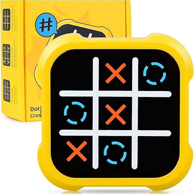 TIC TAC TOE BOLT GAME  4-IN-1 ELECTRONIC PUZZLE TOY, XO NOUGHTS AND CROSSES, WHACK-A-MOLE, MEMORY FLASH GAME  CLASSIC HANDHELD GAME FOR KIDS & ADULTS, FAMILY TRAVEL GIFT TOY - Image 1