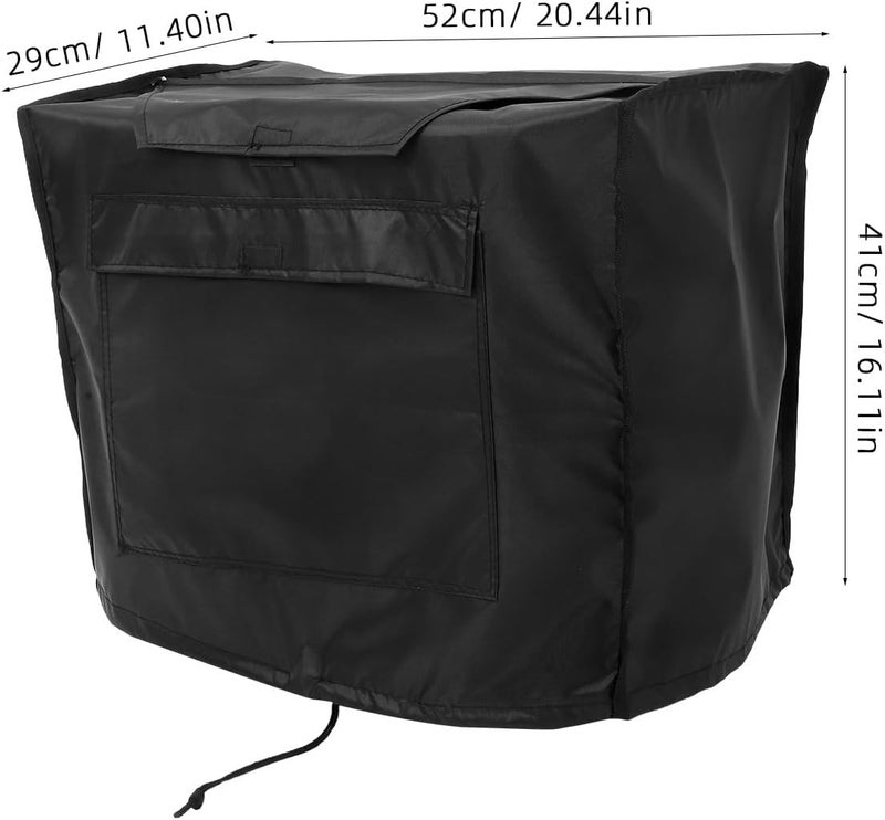 Waterproof Generator Cover for Outdoor Use Small Portable Generator Protective Dust and Rain Storage Cover Black Weather Resistant - Image 2