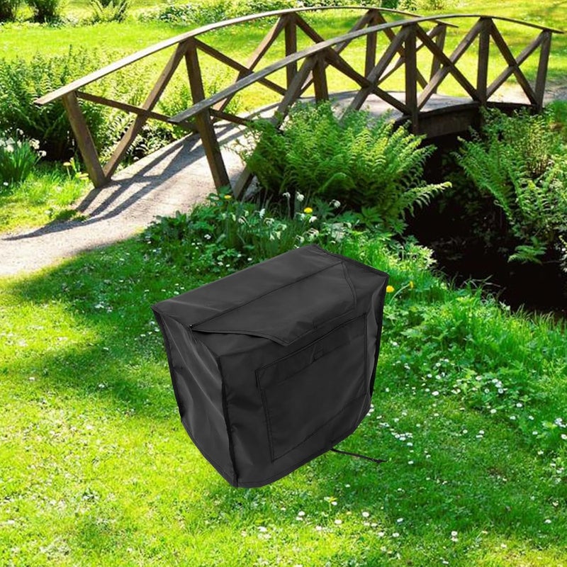 Waterproof Generator Cover for Outdoor Use Small Portable Generator Protective Dust and Rain Storage Cover Black Weather Resistant - Image 5