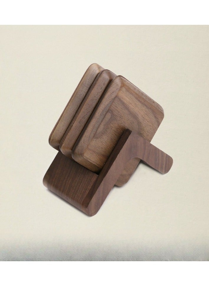 EBMINI New Wooden Insulation 6-Piece Coaster Set  - Image 1