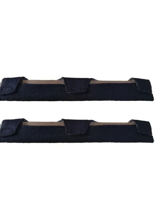 Black Self Adhesive Helmet Sweat Absorbent Pads Non Slip Sweatband Liners - Image 1